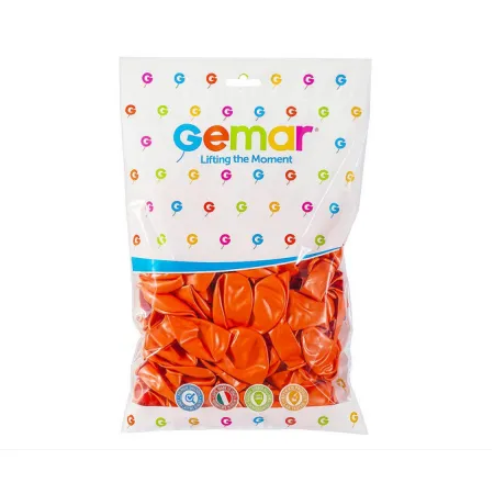 Balony metaliczne pomarańczowe 100szt.